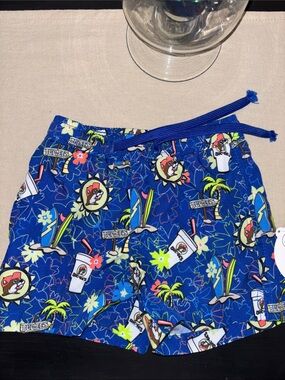 🆕 Buc-ee's Blue Tropical Print Swim Shorts